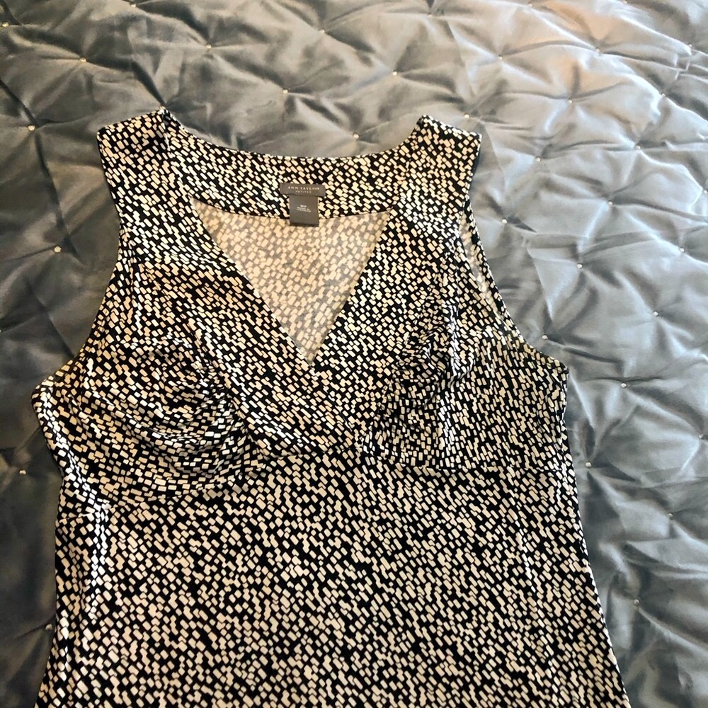 Ann Taylor Black/White Dress Size PM